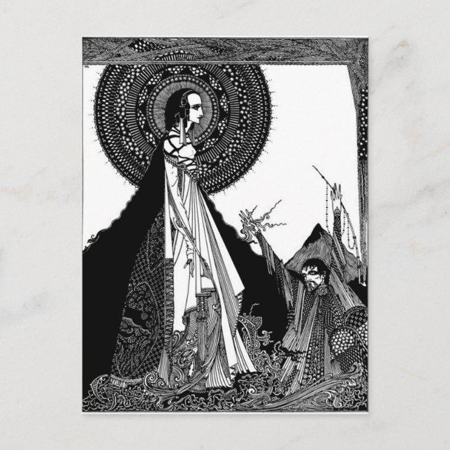 Edgar Allan Poe's Ligeia Postcard (Front)