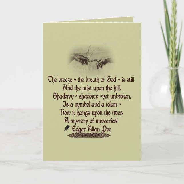 Edgar Allan Poe's Quote Card (Front)