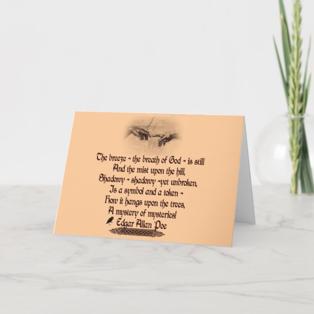 Edgar Allan Poe's Quote Card (Front)
