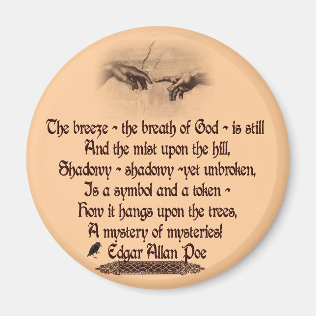 Edgar Allan Poe's Quote Magnet (Front)