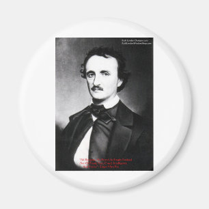 Edgar Allen Poe "Bouts Of Sanity" Quote Gifts Tees Magnet