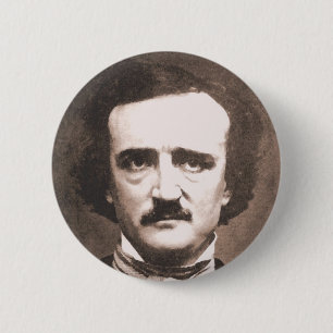 Edgar Allen Poe Button