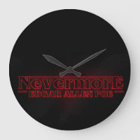 Edgar Allen Poe Clock