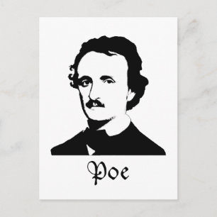 Edgar Allen Poe Postcard