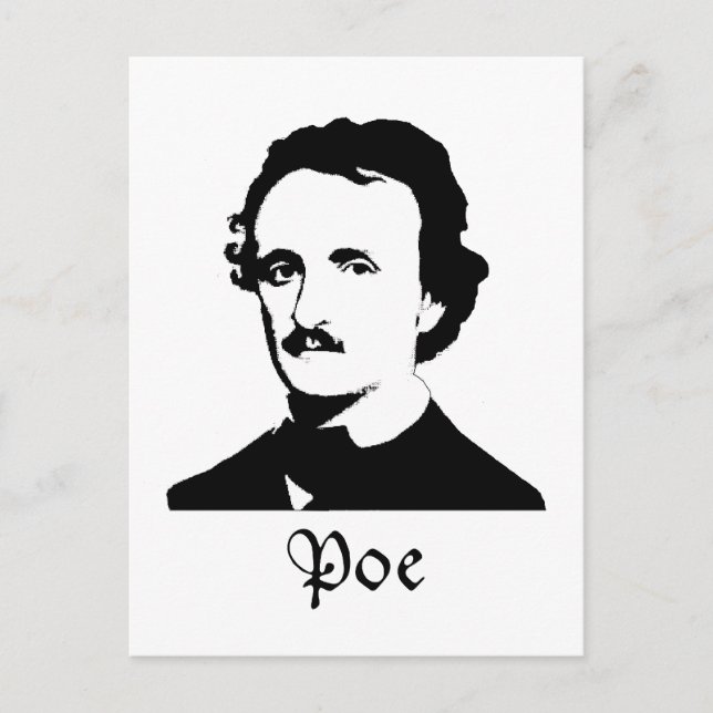 Edgar Allen Poe Postcard (Front)
