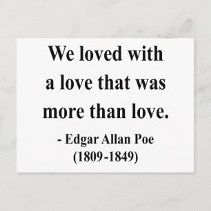 Edgar Allen Poe Quote 12a Postcard
