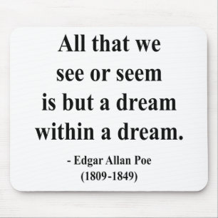 Edgar Allen Poe Quote 1a Mouse Pad