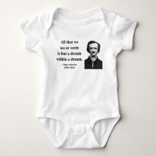 Edgar Allen Poe Quote 1b Baby Bodysuit