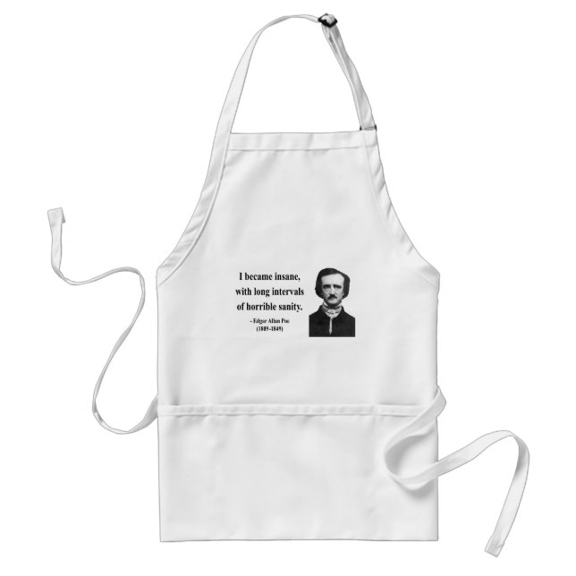 Edgar Allen Poe Quote 2b Standard Apron (Front)