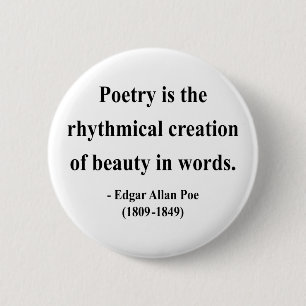Edgar Allen Poe Quote 5a 6 Cm Round Badge