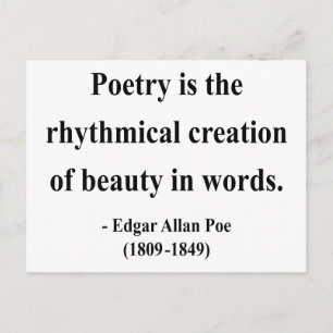 Edgar Allen Poe Quote 5a Postcard