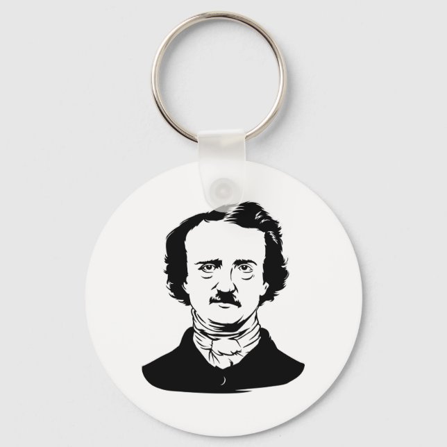 Edgar Allen Poe Raven Key Ring (Front)