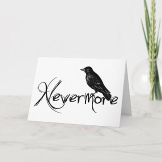 Edgar Allen Poe Raven Nevermore Greeting Card