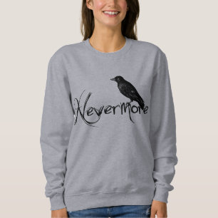 Edgar Allen Poe Raven Nevermore Halloween Sweatshirt