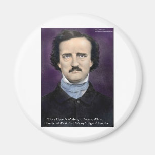 Edgar Allen Poe "The Raven" Quote Gifts & Cards Magnet