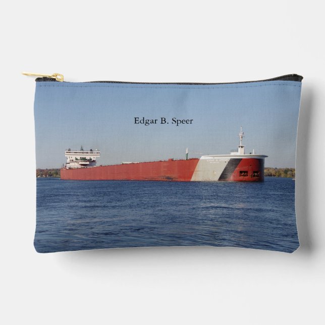 Edgar B. Speer zipper bag (Front)