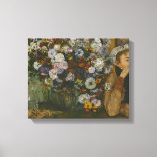 Edgar Degas - A Woman Seated beside a Vase Canvas Print