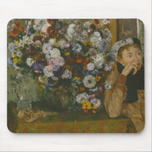 Edgar Degas - A Woman Seated beside a Vase Mouse Pad