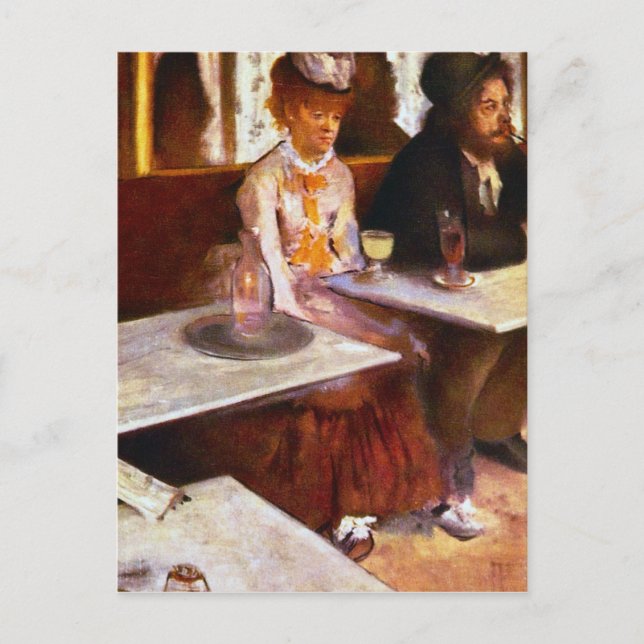 Edgar Degas - Absinthe Drinkers Postcard (Front)