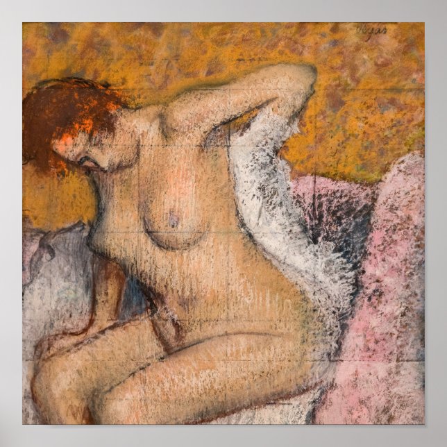Edgar Degas - After the Bath Poster (Front)