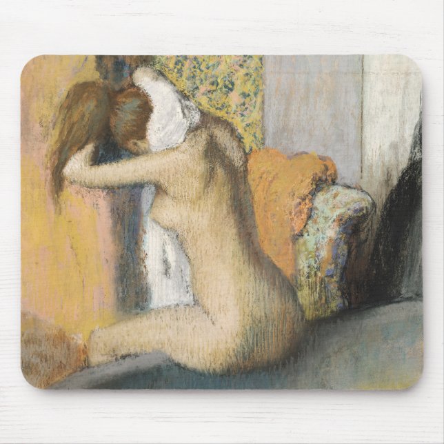 Edgar Degas | After the Bath, Woman Drying Neck Mouse Pad (Front)