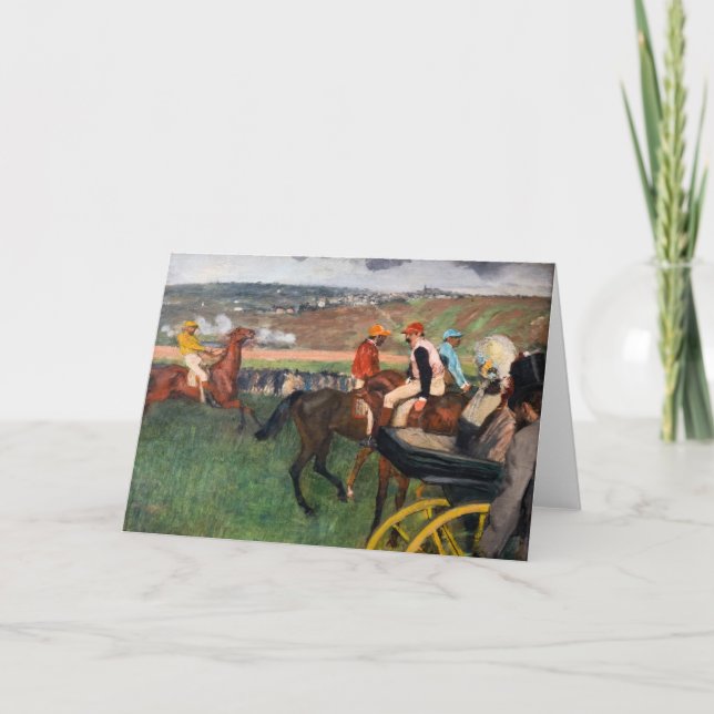 Edgar Degas - At the Races Card (Front)