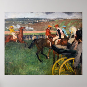 Edgar Degas - At the Races Poster