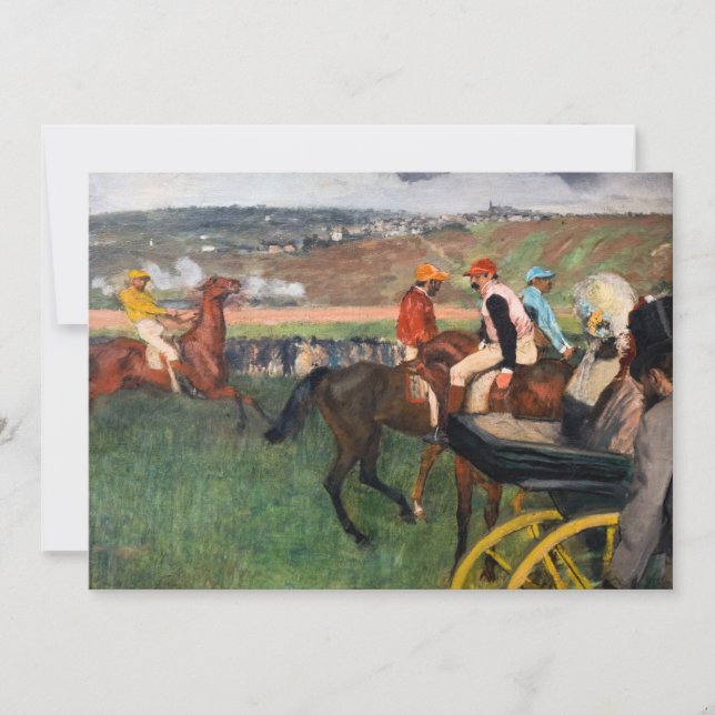 Edgar Degas - At the Races Thank You Card (Front)