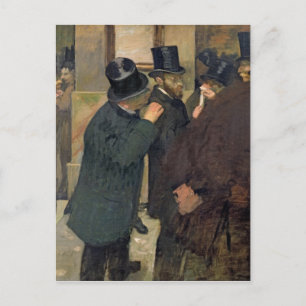 Edgar Degas   At the Stock Exchange, c.1878-79 Postcard