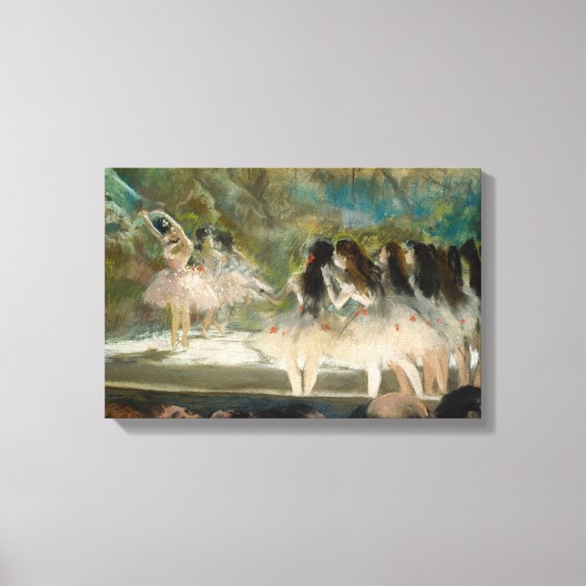 Edgar Degas - Ballet at the Paris Opera Canvas Print (Front)