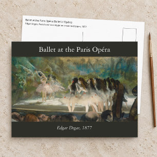 Edgar Degas - Ballet at the Paris Opera Postcard