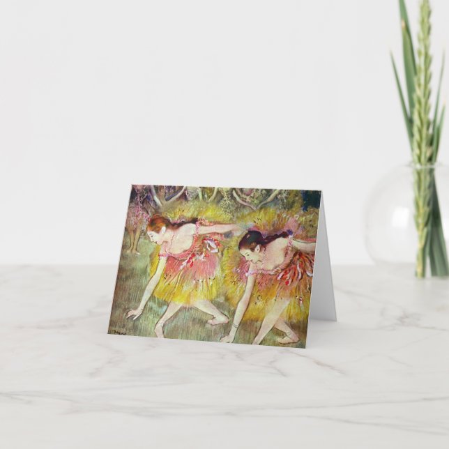 Edgar Degas - Ballet dancers Card (Front)