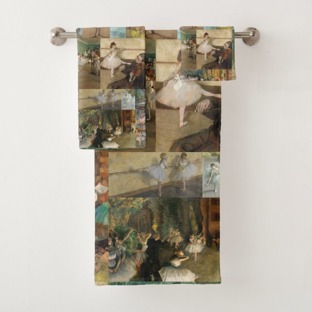 Edgar Degas Ballet Dancers Paintings and Drawings Bath Towel Set (Insitu)