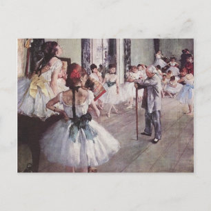 Edgar Degas Ballet Lesson Postcard