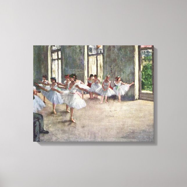 Edgar Degas - Ballet rehearsal Canvas Print (Front)
