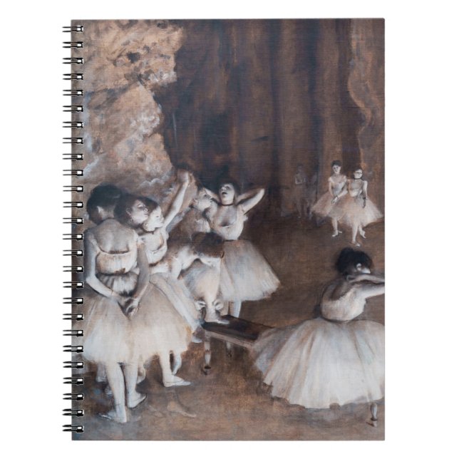 Edgar Degas - Ballet Rehearsal on Stage Notebook (Front)
