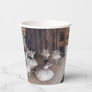 Edgar Degas - Ballet Rehearsal on Stage Paper Cups