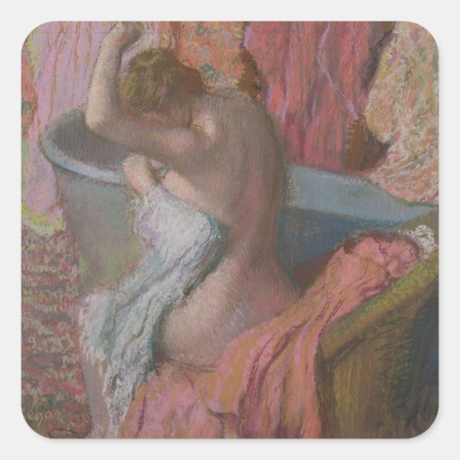 Edgar Degas | Bather Square Sticker (Front)