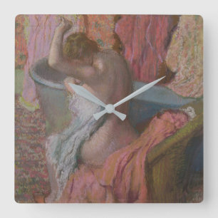 Edgar Degas Bather Square Wall Clock