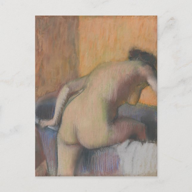 Edgar Degas | Bather Stepping into a Tub Postcard (Front)