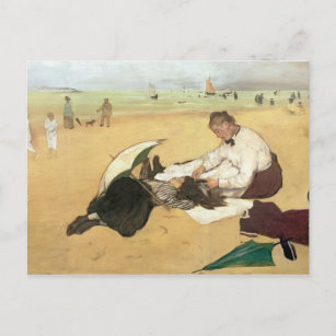 Edgar Degas   Beach scene Postcard