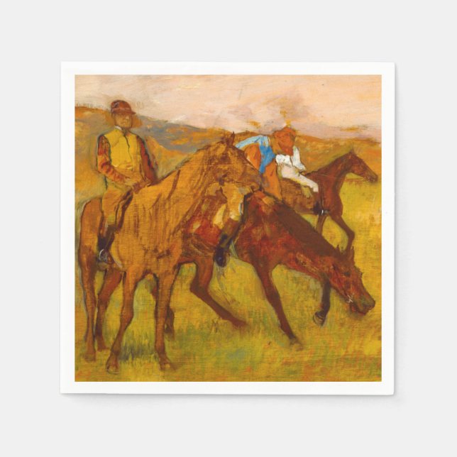 Edgar Degas Before the Race Napkin (Front)