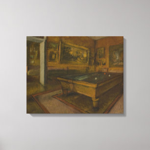 Edgar Degas – Billiard Room at Menil-Hubert Canvas Print