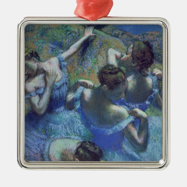 Edgar Degas | Blue Dancers, c.1899 Metal Tree Decoration (Front)