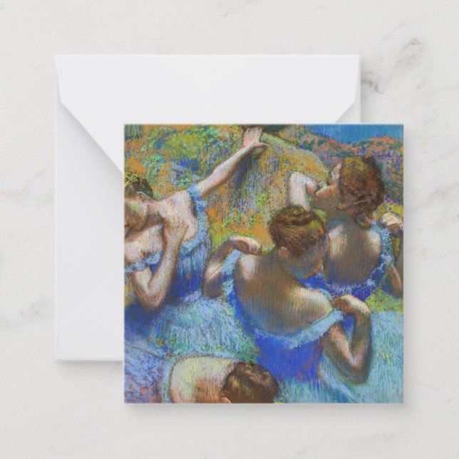 Edgar Degas - Blue Dancers Card (Front)