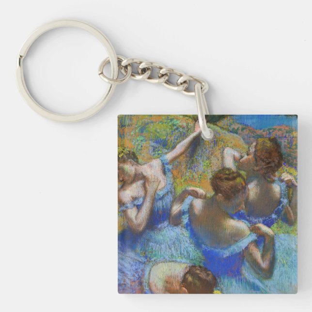 Edgar Degas - Blue Dancers Key Ring (Front)