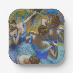 Edgar Degas - Blue Dancers Paper Plate