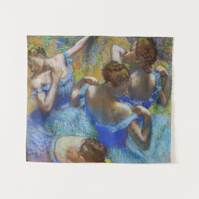 Edgar Degas - Blue Dancers Tapestry (Front (Horizontal))