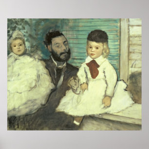 Edgar Degas Comte Le Pic and his Sons Poster
