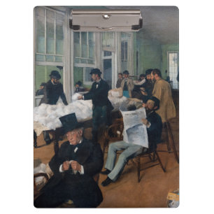 Edgar Degas - Cotton Office in New Orleans Clipboard